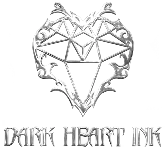 Dark heart ink logo.